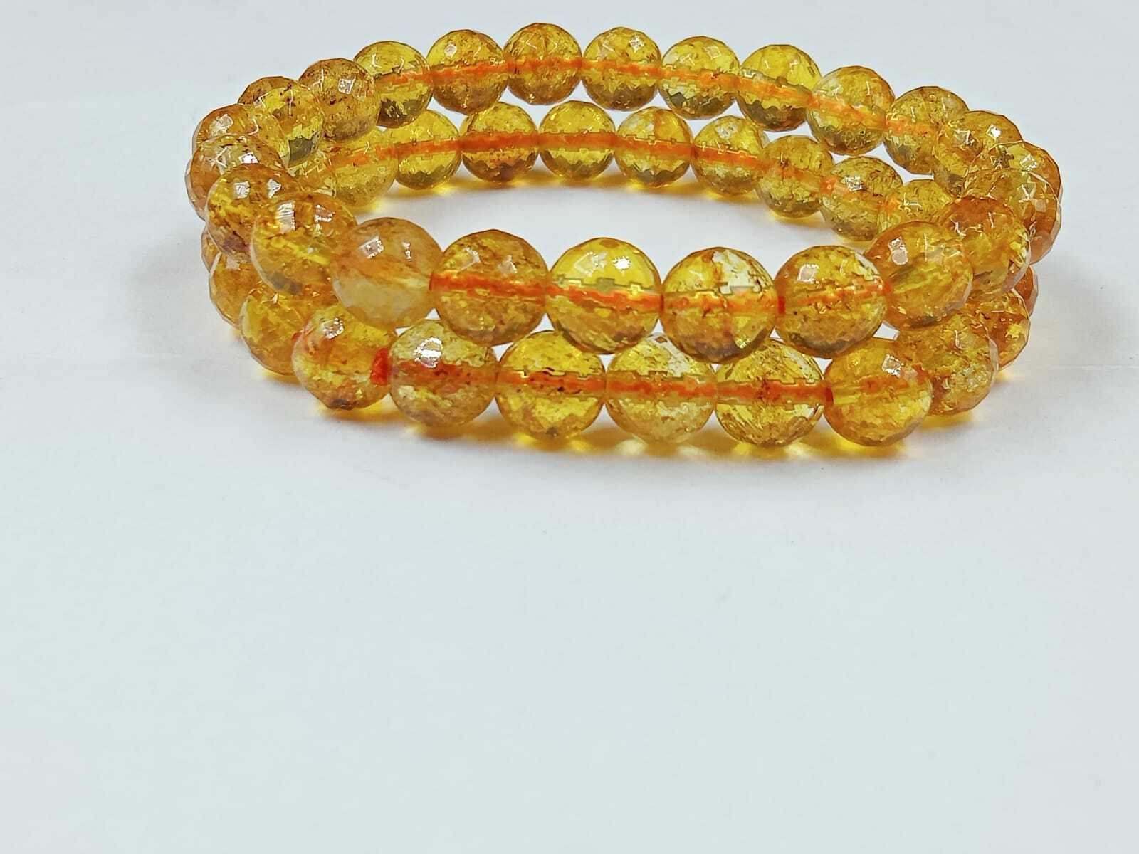 Citrine Stone Bracelet - Stone Color: Yellow