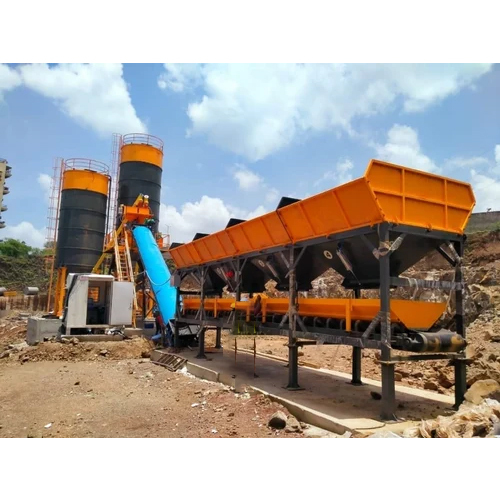 स्टेशनरी इनलाइन कंक्रीट बैचिंग प्लांट