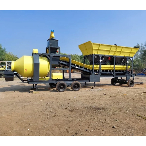 Mobile Concrete Batching Plant - Stainless Steel, Electric Power Source | PLC Control, Automatic Operation, High Quality