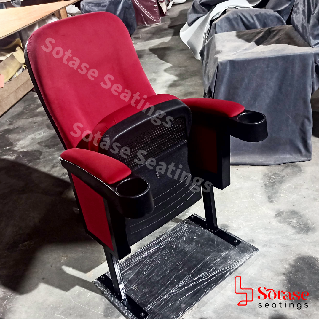 Sotase Box Style Tip-up Auditorium Chair - Finish: Upholstery