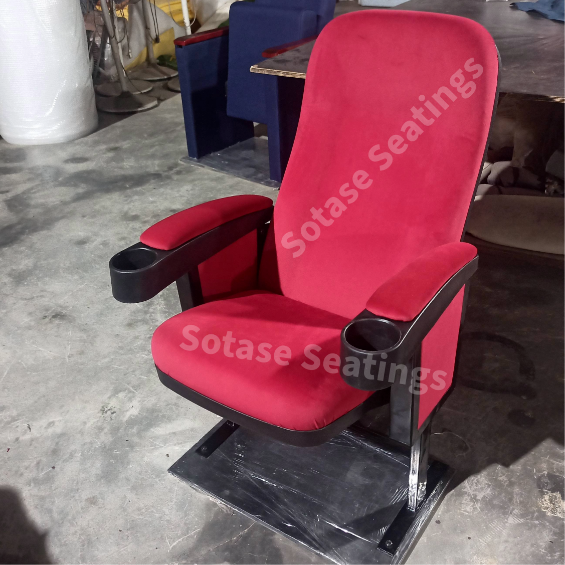 Sotase Box Style Tip-up Auditorium Chair - Finish: Upholstery