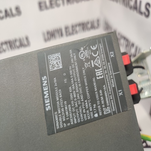 Siemens 6sl3120-2tee21-8ac0 Double Motor Module