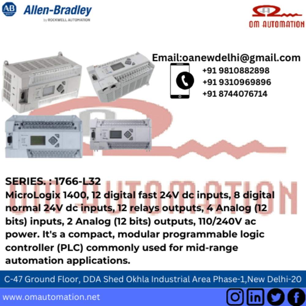 Allen Bradley Plc - Abs Material, Standard Size | Industrial Application, High Quality Features