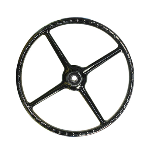 Steering Wheel - 450mm Outer Diameter, 30mm Bore | 4 Spokes, Aluminium Cast Hollow, 4.01 Lbs Weight, Fitment Pin Centre Hub Style