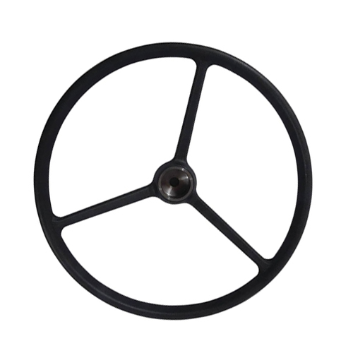 Steering Wheel - 400 Mm Outer Diameter, 24.50 Mm Bore | 3 Spokes, Aluminium Cast Hollow Centre Hub, For Agriculture & Aftermarket Applications