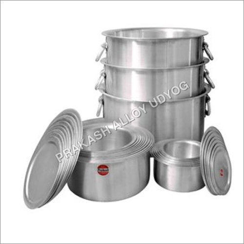 ALUMINIUM TOPE 52X60 - 52cm Inner Diameter, 60cm Outer Diameter, 95kg Top Weight | Silver Aluminum Construction, With Pan and Square Handles, 4.9mm Thickness