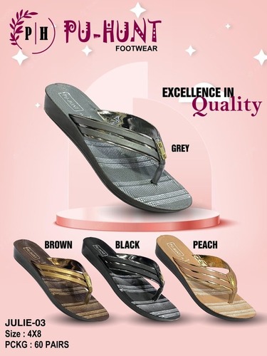 Julie Slipper-03 - Color: Grey Brown Black Peach