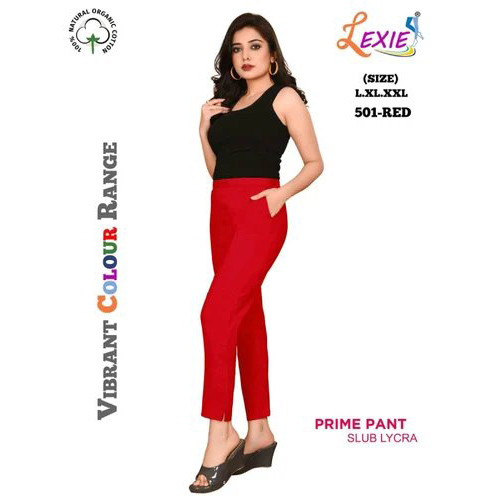 Ladies Cotton Pant - Color: Multicolor