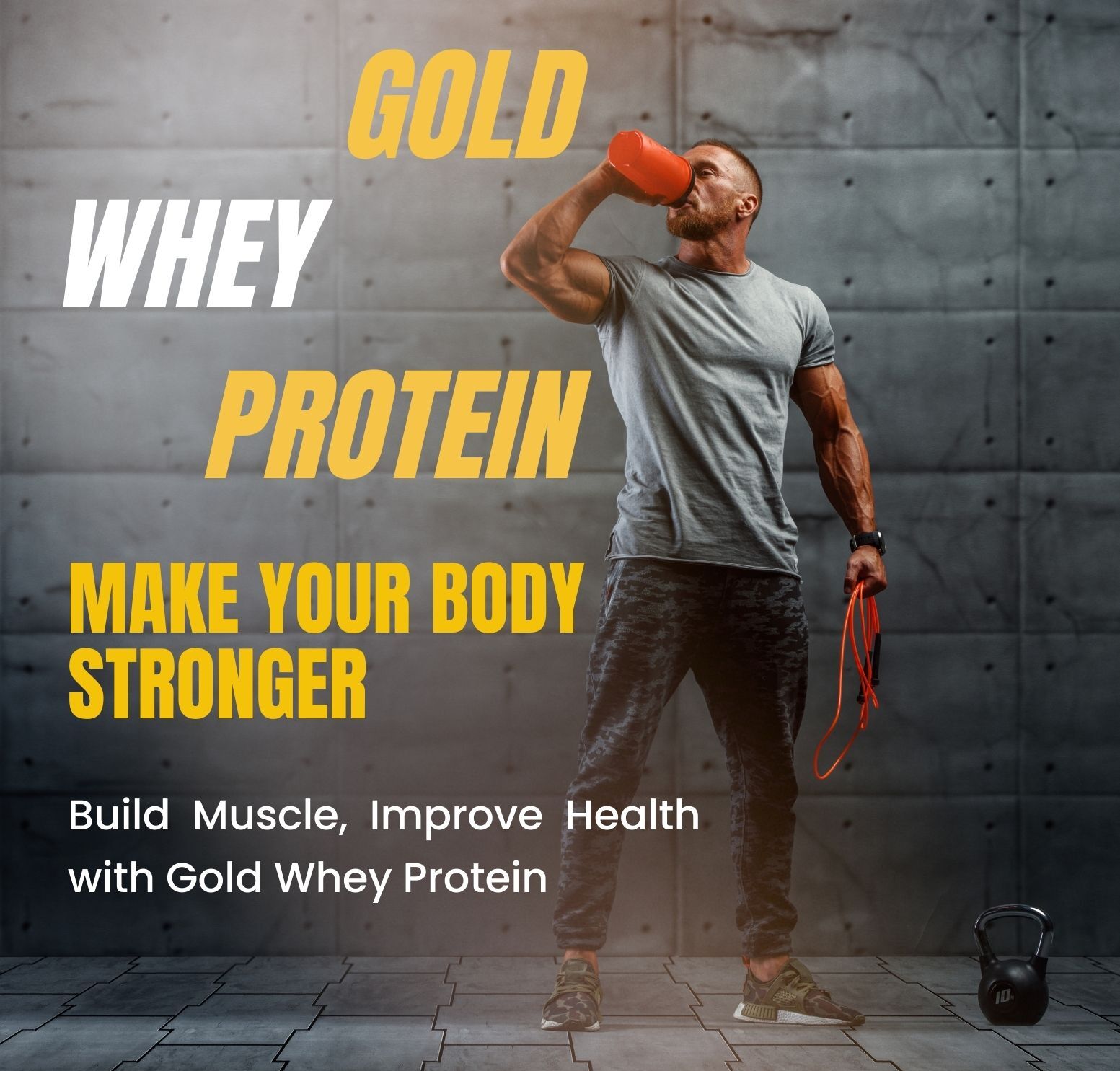 Whey Protein - 2 Kilograms, Gluten Free, Sugar Free, No Amino Spiking, Supports Muscle Recovery & Growth, Suitable For Post-workout