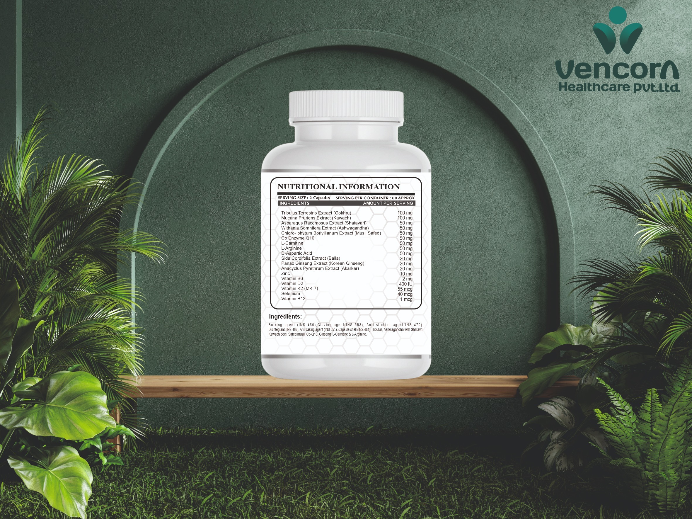 Testo Booster Capsules - Energy-enhancing Formula With Tribulus Terrestris, Ashwagandha, And Ginkgo Biloba Extract | Boosts Energy Levels, Reduces Fatigue, Supports Vitality