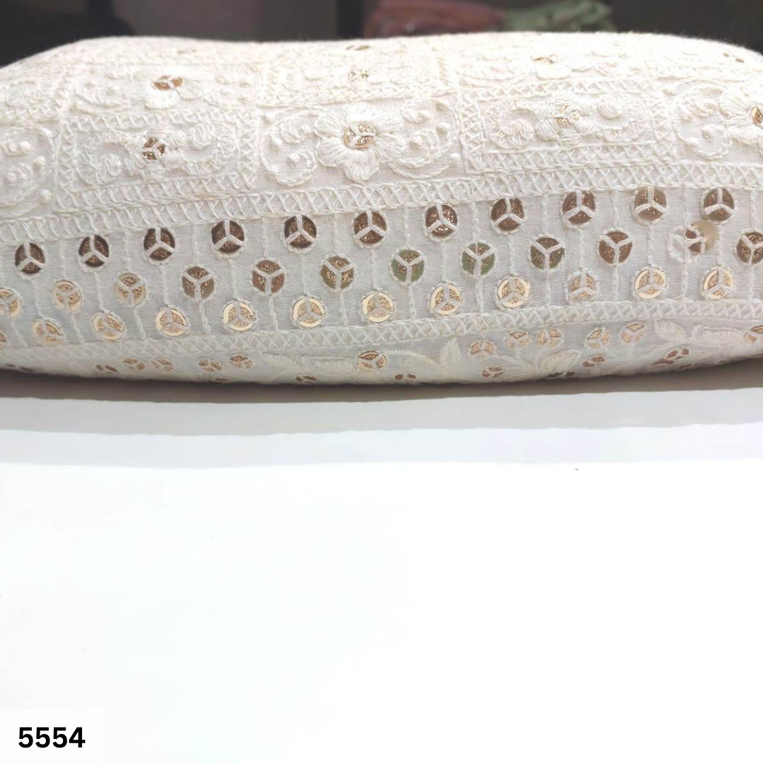 Lucknowi Chikankari Sherwani Fabric - Attributes: Comfortable & Soft