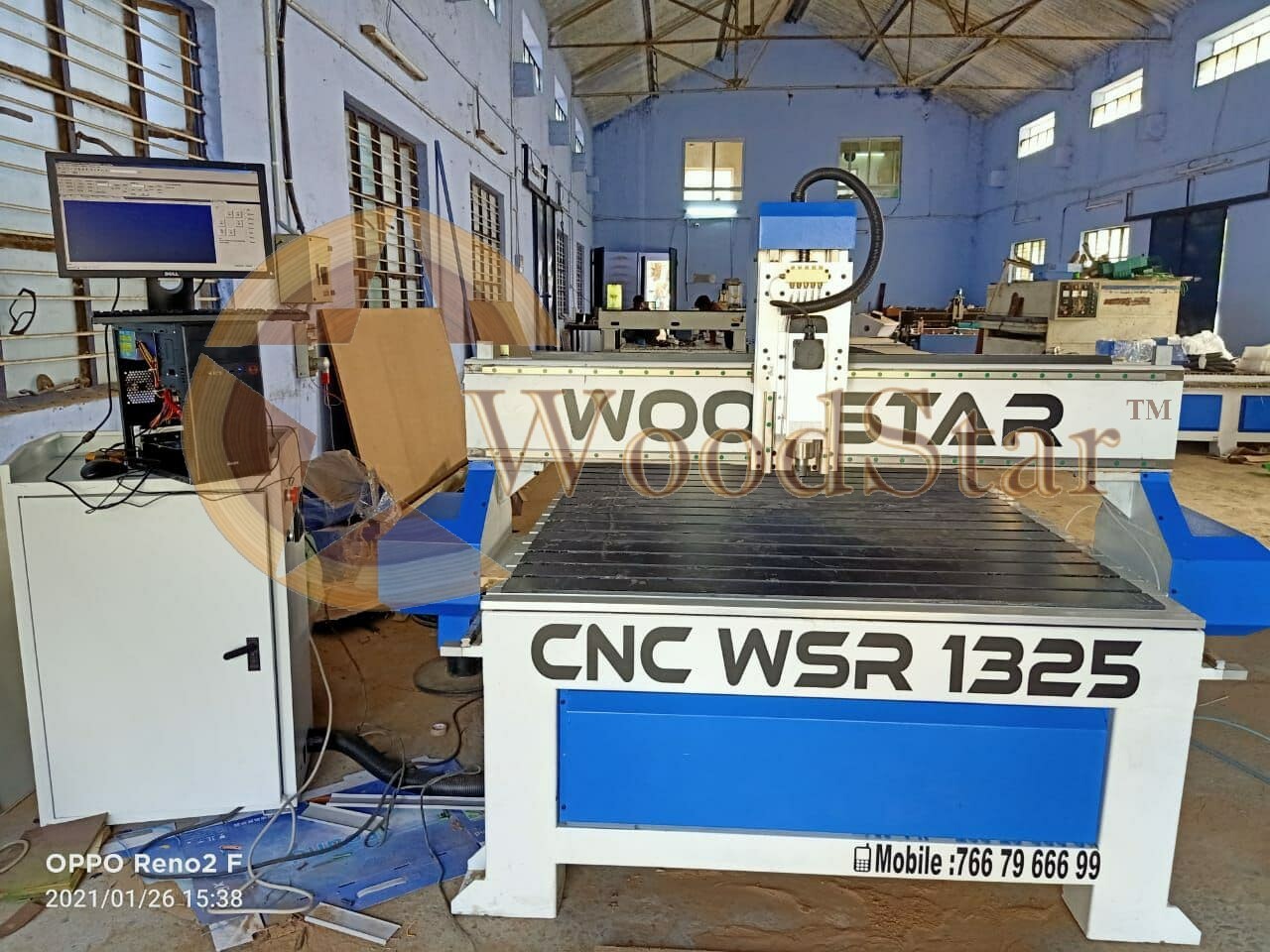 Perambur Cnc Wood Working Router Machine - Capacity: 1300kg Ton/day