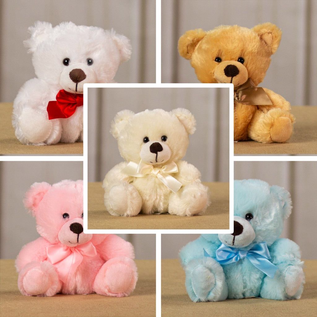 Ribben Teddy - Fur Fabric 22cm-30cm Size | Customizable In 6-7 Color Options With T-shirt Heart And Flexible Material