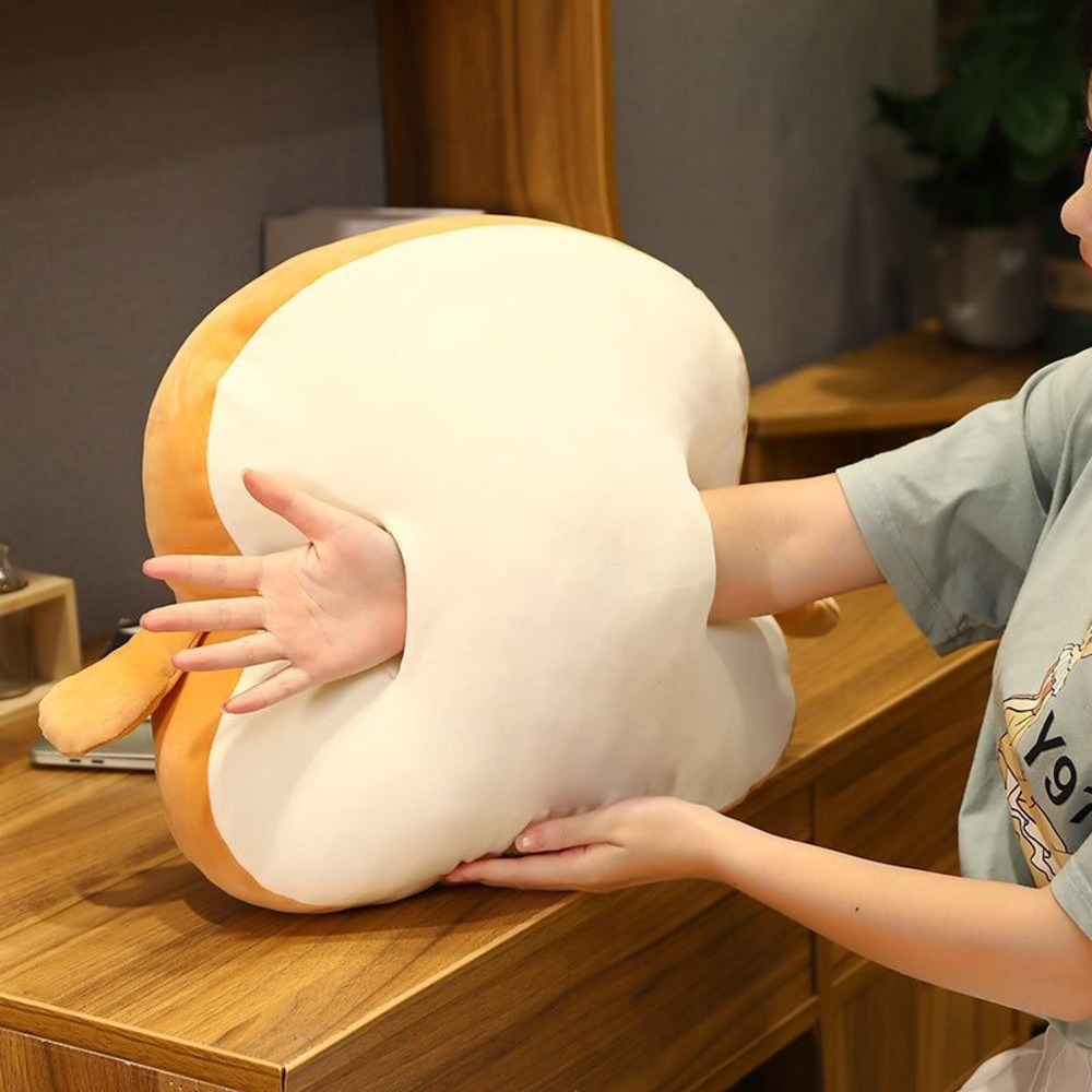 Soft Toy - Premier Quality Isi Certified Soft Bread Pillow 35 Cm | Ideal For Comfort And Play
