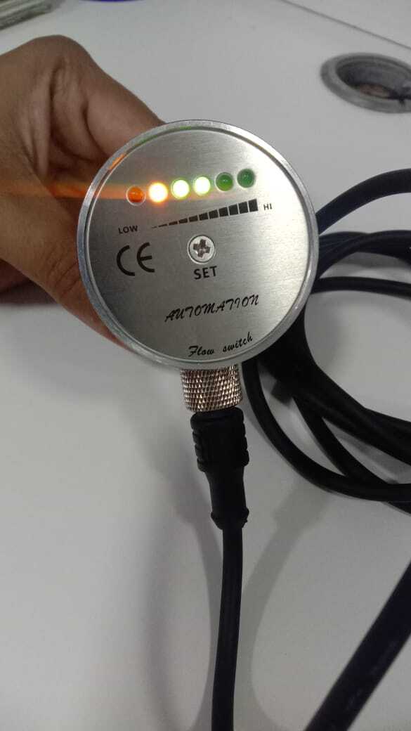 Digital Air Flow Switch - Stainless Steel, 10x10x10 Cm , 24 Vdc Max Voltage, Ip67 Protection Level, Accurate To +/-1%, 1260 M3/hr Capacity