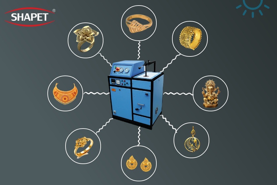 Induction Based Silver Casting Machine - 1 Kg Capacity, Three Phase Power Supply, Gray Finish | Features Vacuum Casting, Accurate Temperature Control, Energy Saving Design, Automatic Operation