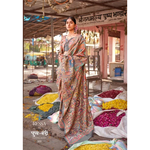 Fancy Art Silk Saree By Apple Lifestyle Industries Limited