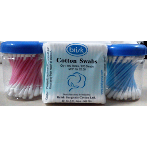 Cotton Swabs - 100% Cotton Material, Available In Poly Bag Or Plastic Tin Pack | Suitable For Medical Labs, High Quality For Personal Hygiene