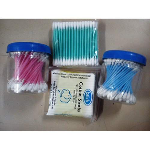 Cotton Swabs - 100% Cotton Material, Available In Poly Bag Or Plastic Tin Pack | Suitable For Medical Labs, High Quality For Personal Hygiene