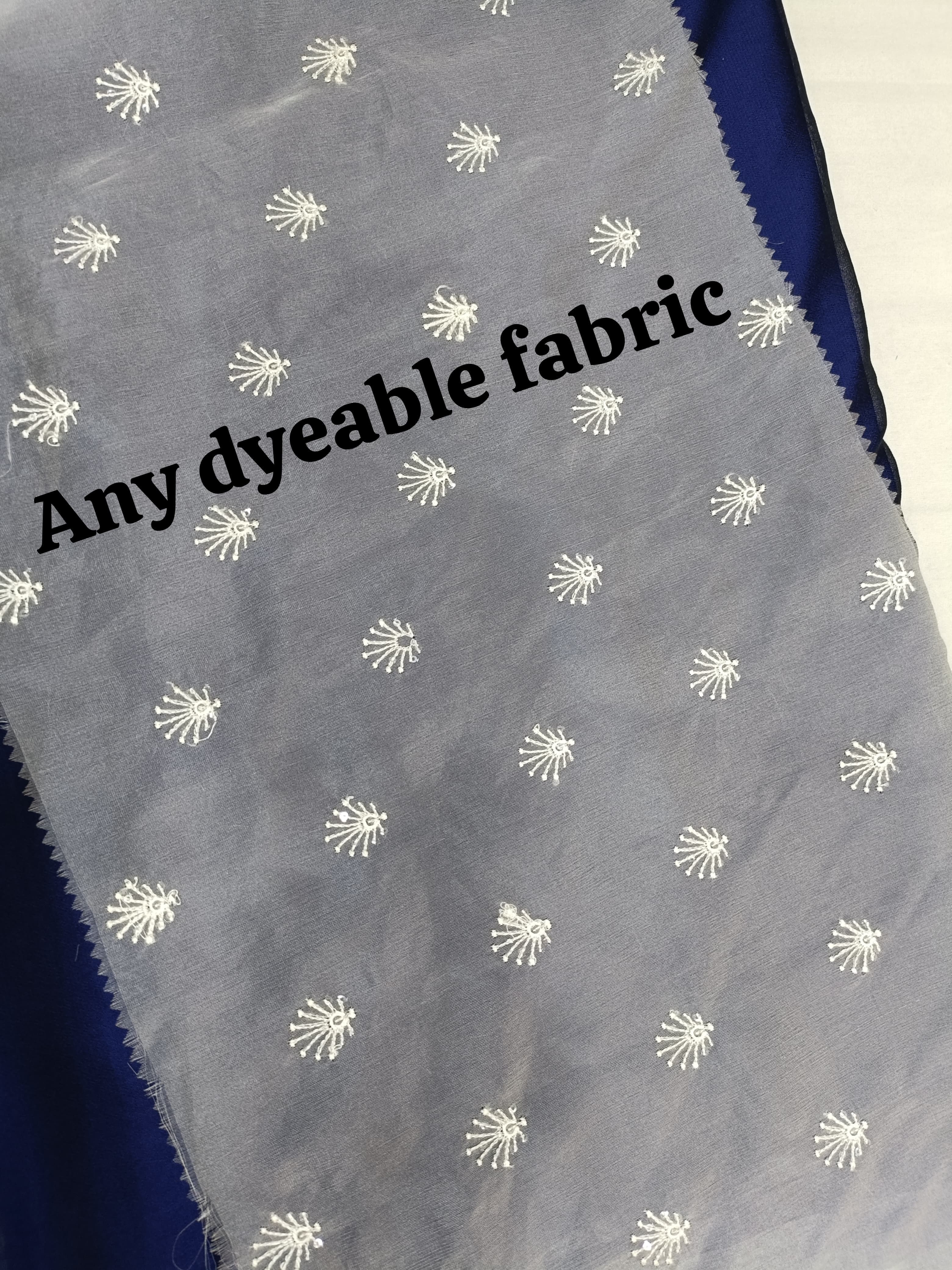 Dyeable Embroidery Fabrics