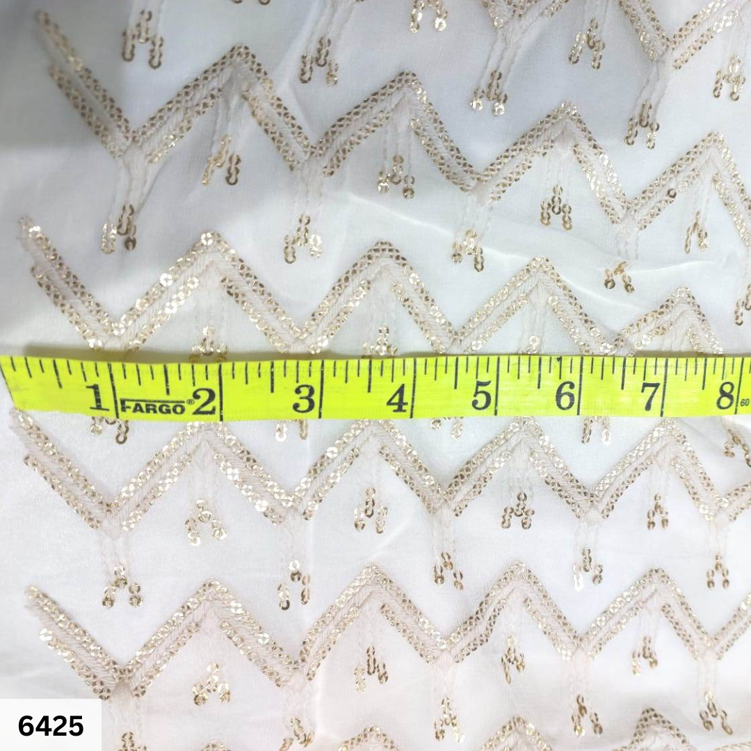 Dyeable Embroidered Sherwani Fabric