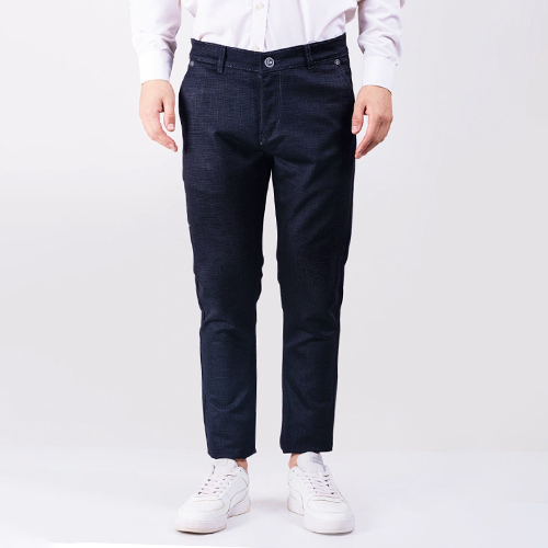 Relaxed Dark Blue Cotton Denim Jeans