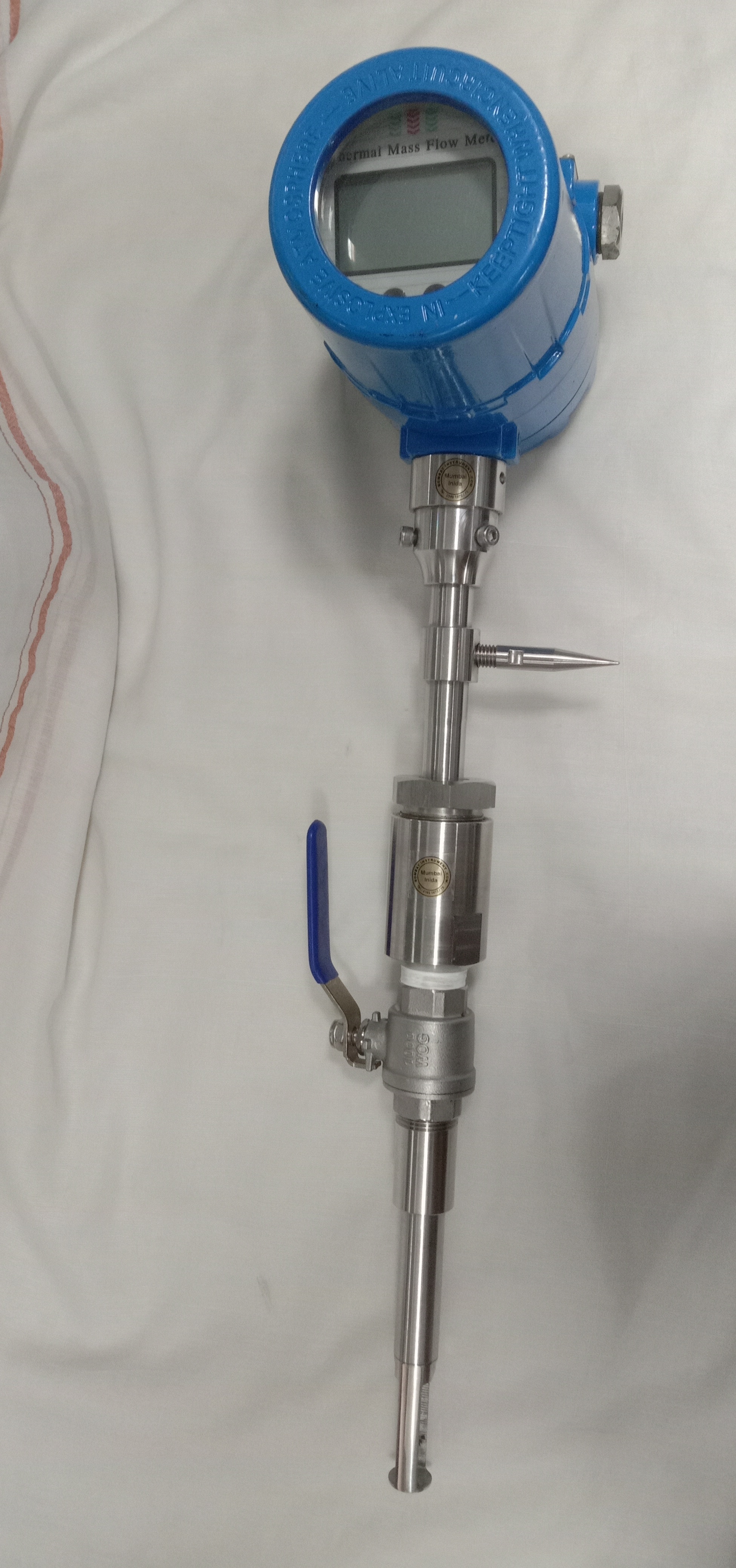 Insertion Mass Flow Meter - Stainless Steel, Size 80mm To 800mm | Lcd Display, Ip65 Protection, 24vdc/220vac Power Supply, Accuracy +/-1-2.5%