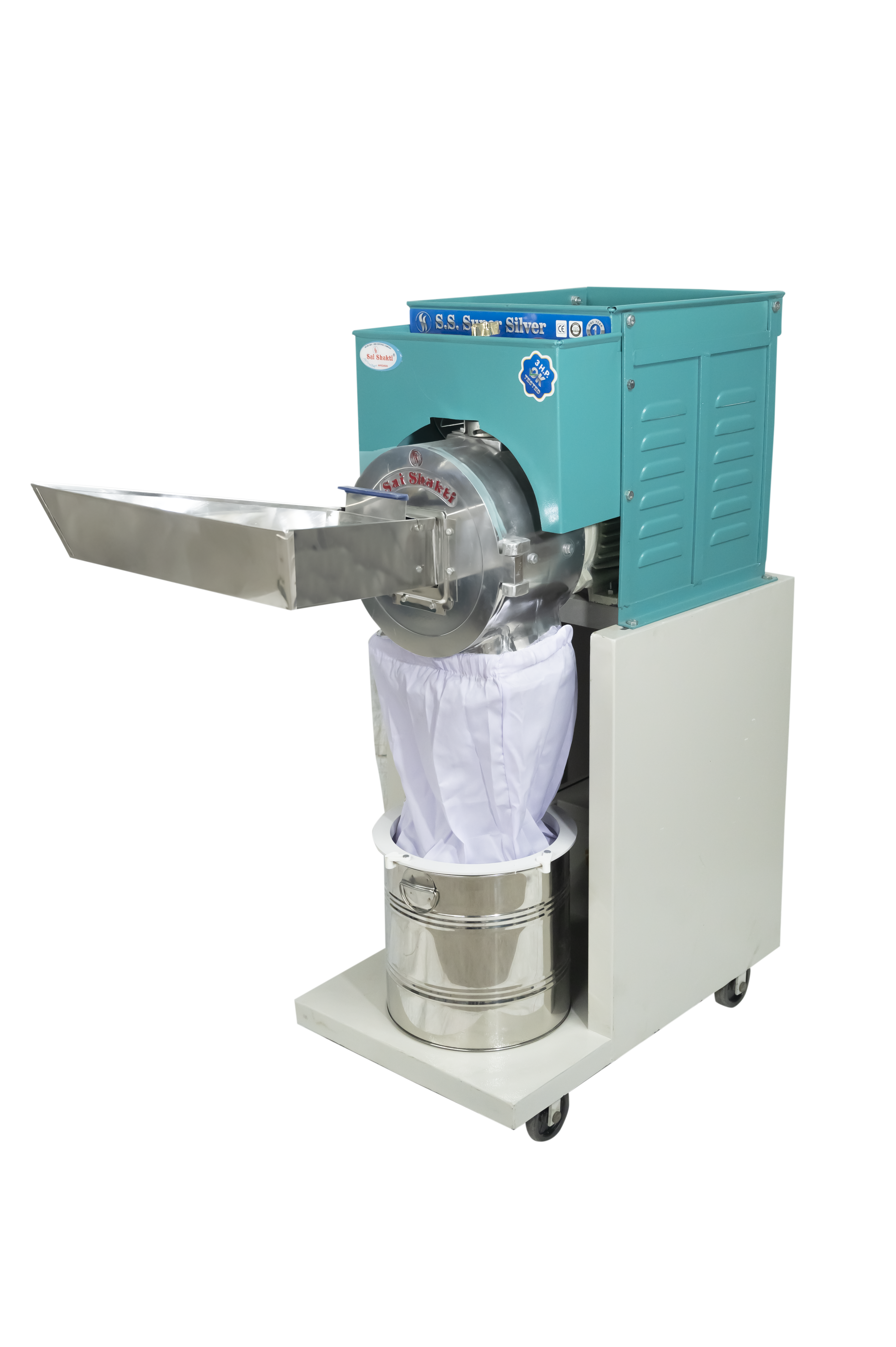 3hp Ms Body Pulverizer Machine - 27x18x42 Inch, Colour Coated | Electric Powered, 30-35 Kg/hour Grinding Capacity For Hotel, Catering, Chemical, And Pharmaceutical Use
