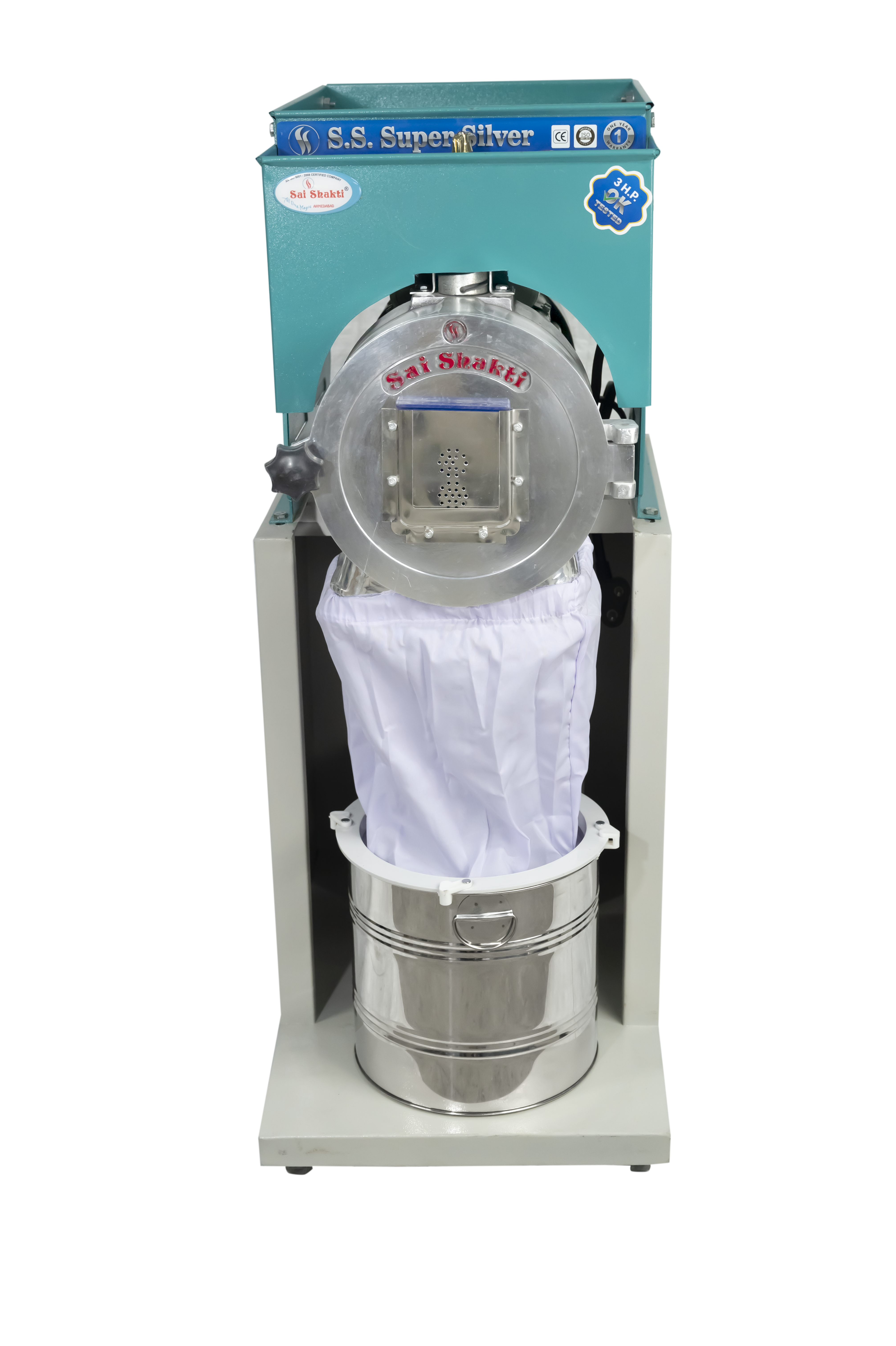 3hp Ms Body Pulverizer Machine - 27x18x42 Inch, Colour Coated | Electric Powered, 30-35 Kg/hour Grinding Capacity For Hotel, Catering, Chemical, And Pharmaceutical Use