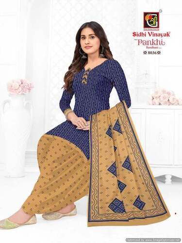 Sidhi Vinayak Pankhi Bandhani Vol-2 a Dress Material