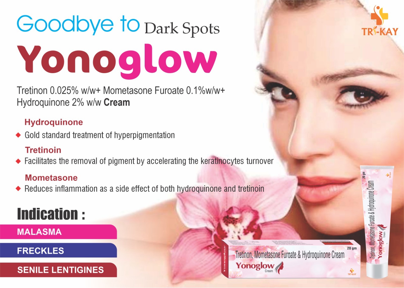 Tretinoin And Mometasone Furoate And Hydroquinon Cream Application: Industrial