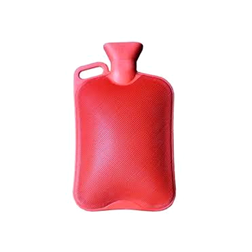 Rubber Water Bottle - High-quality Rubber, Durable And Long-lasting, Vibrant Red Color For Medical Use, Hot Or Cold Therapy