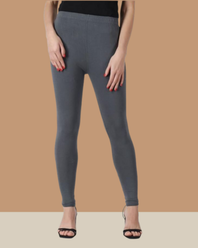स्टोन ग्रे एंकल लेगिंग्स