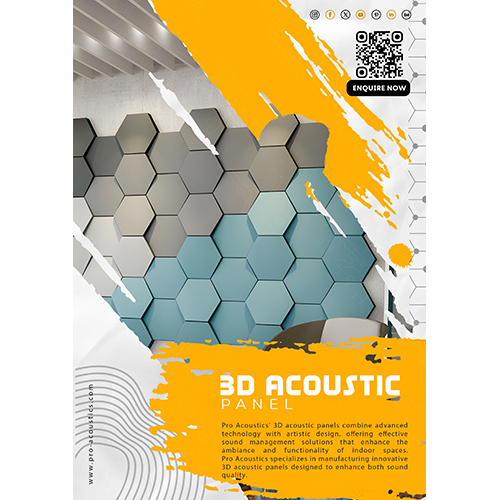 3d Acoustic Panel - Foam & Fabric Material, Available In Various Sizes, Color Chart Or Customized Options | Ideal For Cinema, Auditorium, Theater