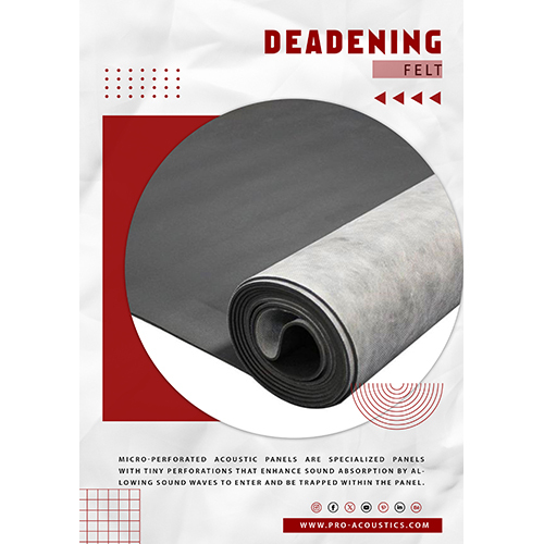 Deadening Felt - Color: White