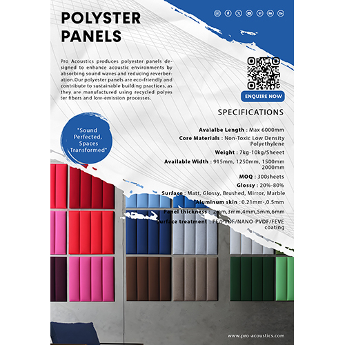 Pet Panel - Eco-friendly Polyester Acoustic Solution | 8' X 4', Multicolor, Versatile Wall Paneling And False Ceiling Applications