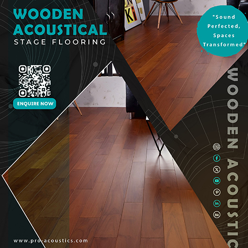 Wooden Stage Flooring - Color: Natural Brown