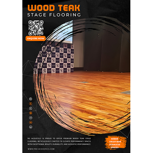 Wooden Stage Flooring - Color: Natural Brown