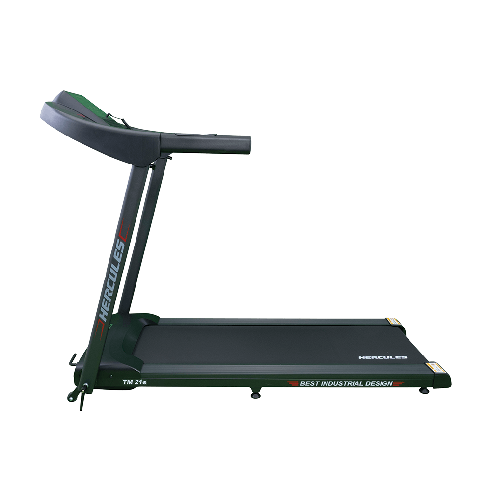 HERCULES TREADMILL TM21E - Plastic Construction | 47x17 Extra Wide Running Area, 12 KM/HR Maximum Speed, MP3 Player, Foldable Structure