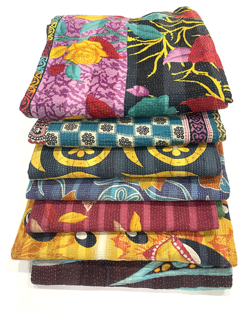 Vintage Kantha Allover Gudari - Color: Assorted