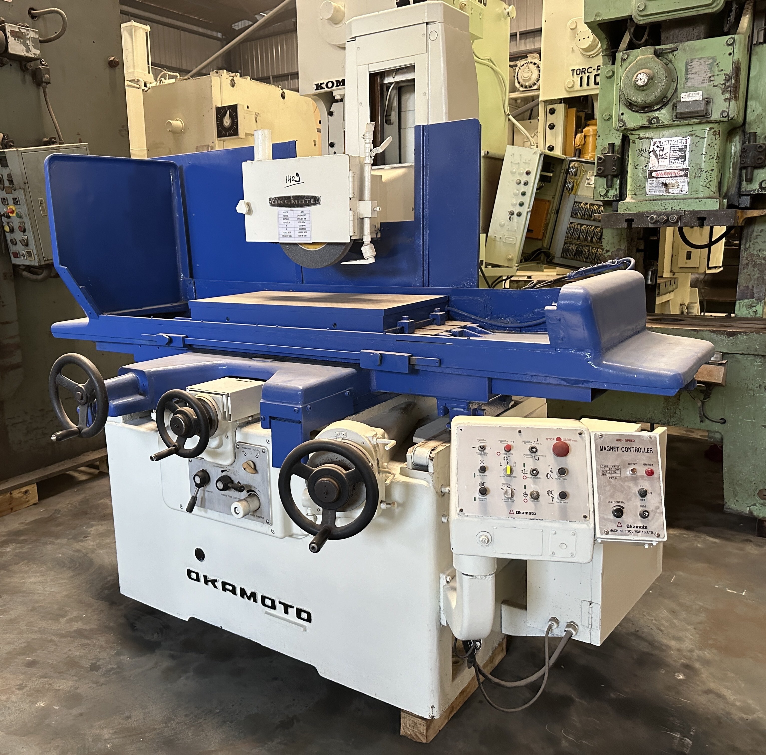 1409 Okamoto Surface Grinder