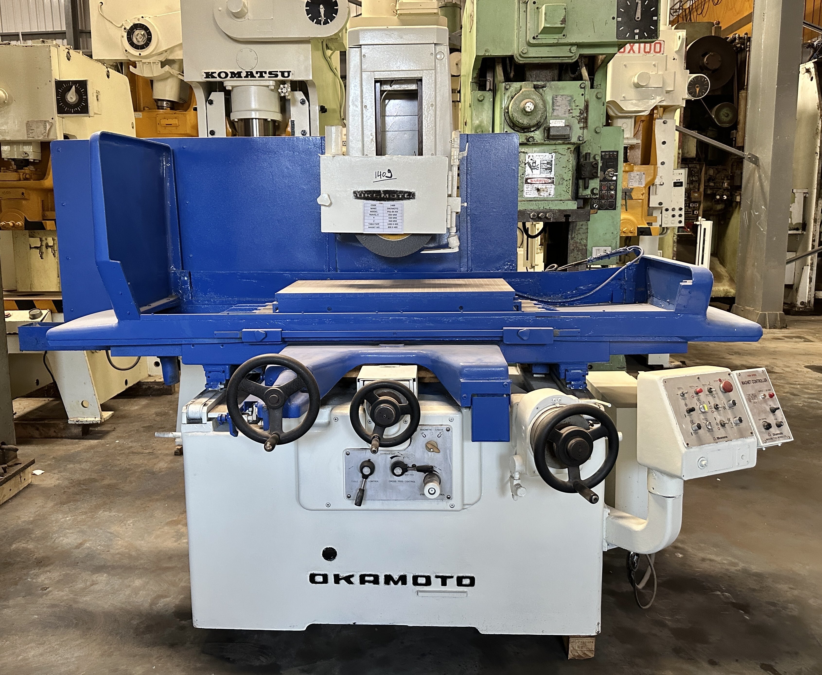1409 Okamoto Surface Grinder