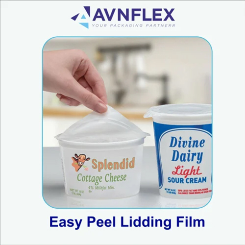 Easy Peelable Lidding Film - Plastic, Custom Size, Customized Color | Glossy / Matte Finish, Multi-Layer Lamination, Rotogravure Printing