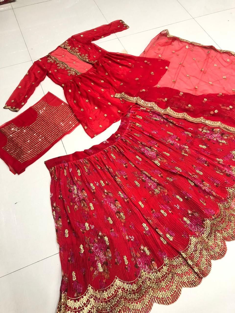 Lehnga Georgette Silk