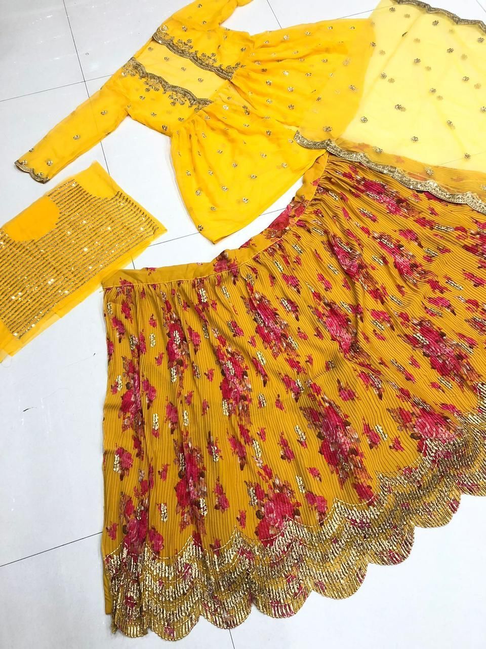 Lehnga Georgette Silk