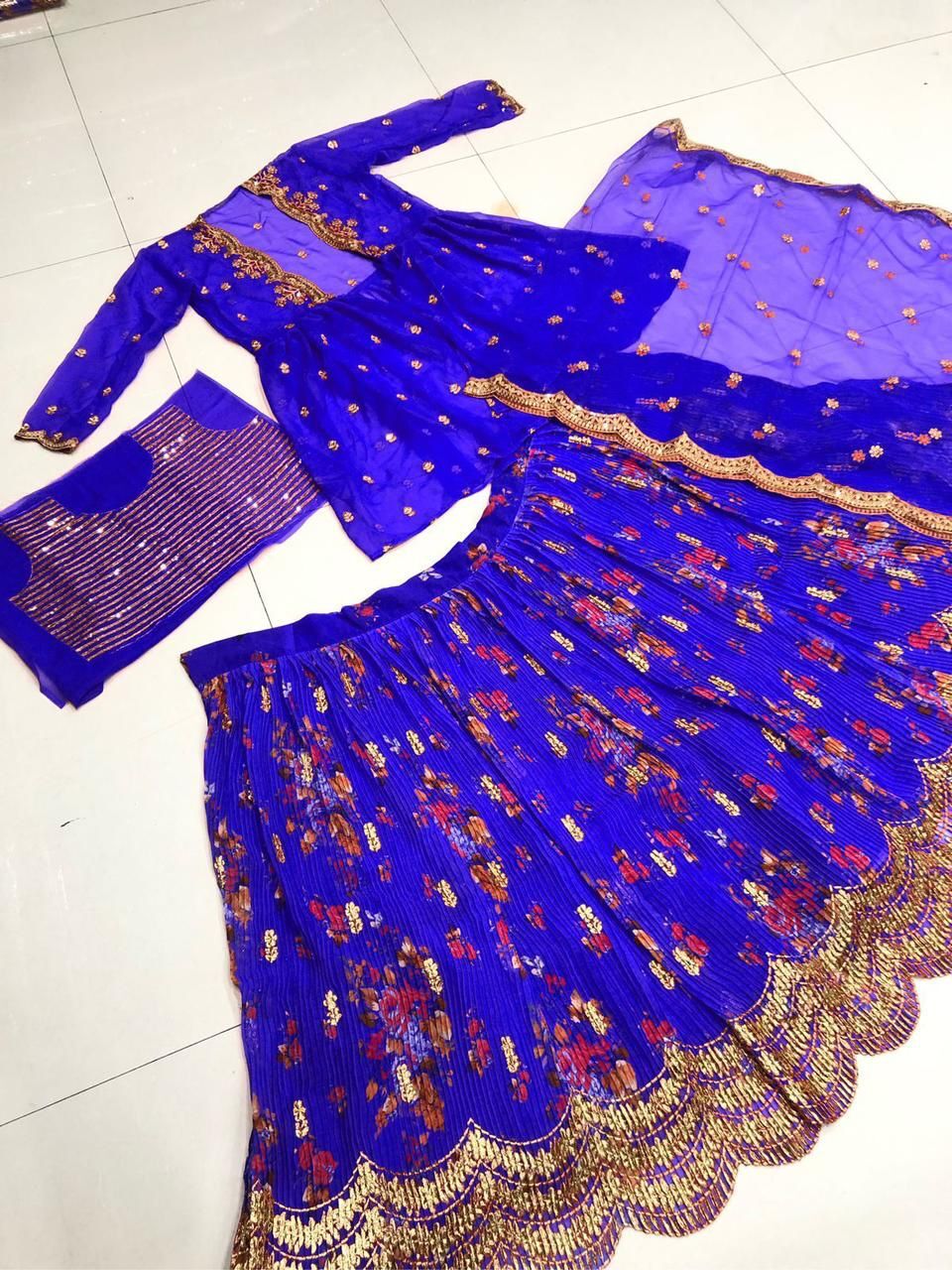 Lehnga Georgette Silk