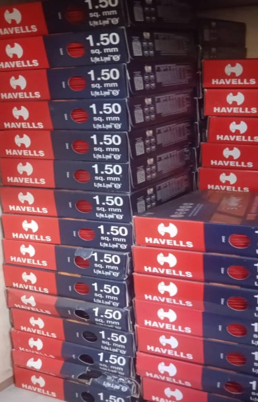 Havells Wires 1.50 Sqmm ( 90 Mtrs ) - Color: Red