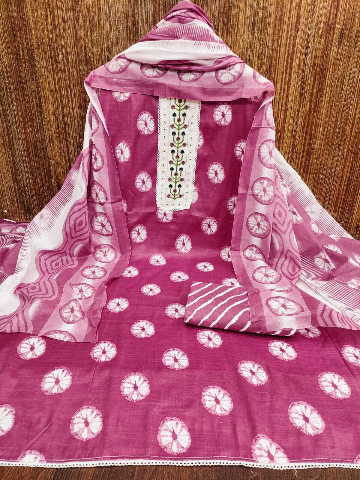 Pc Cotton Print Dress Material