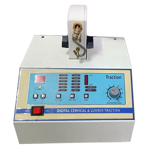 Digital Cervical Cum Lumbar Traction Machine - Portable 220V Electric Device, Durable Steel Construction, Adjustable Pressure Range for Physiotherapy