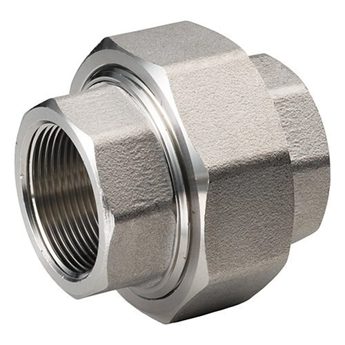 Stainless Steel Union - 304/316 Grade Corrosion-Resistant, Smooth Polished Silver Finish | High Strength, Hexagonal Shape, Recyclable Design